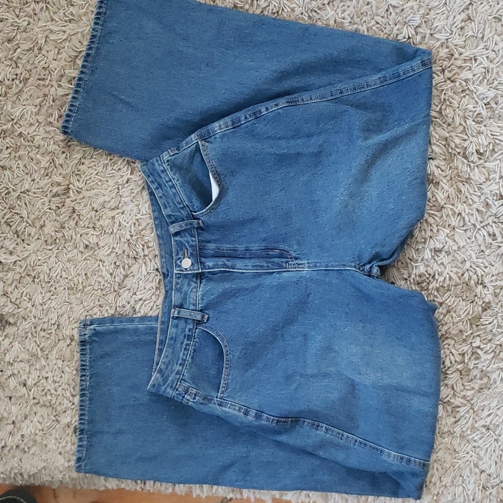 High Waist Straight Leg Jeans